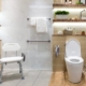 Vollständig barrierefreies Badezimmer mit Dusche